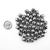 0.5 Inch 13mm Small Silver Craft Jingle Bells Charms 48 Pieces - artcovecrafts.com