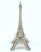 10 inch Silver Eiffel Tower Figurine 1 Piece - artcovecrafts.com