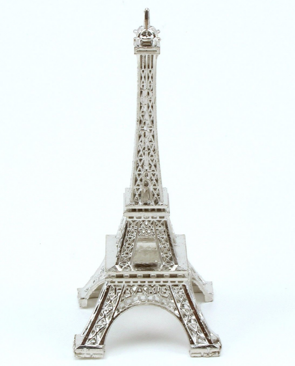 15 inch Silver Large Eiffel Tower Figurine 1 Piece - artcovecrafts.com