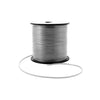 Solid Metallic Silver Plastic Craft Lace Lanyard Gimp String Bulk 50 Yard Roll