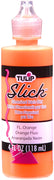Fluorescent Orange Slick Tulip Dimensional Fabric Paint 4oz