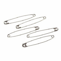 3 Inch Extra Large Big Silver Safety Pins Size 7 - 60 Pieces Premium Quality - artcovecrafts.com