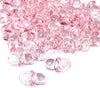 0.5 x 0.75 Inch Plastic Mini Clear Pink Baby Pacifiers Bulk 144 Pieces