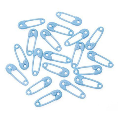 2.5 inch Blue Small Plastic Diaper Pins for Baby Shower Favors