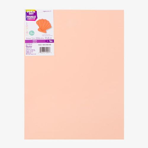 9 x 12 Craft Foam Sheet Orange 1 Piece