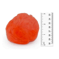 3 Inch Orange Large Craft Pom Poms 12 Pieces - artcovecrafts.com