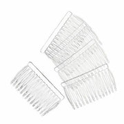 Clear Plastic Side Combs for Hair 12 pieces