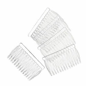 Clear Plastic Side Combs for Hair 12 pieces