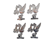 Miniature Stork Acrylic Charms Capias 24 Pieces