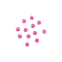 8mm Faceted Plastic Beads Transparent Hot Pink Bulk 1,000 Pieces