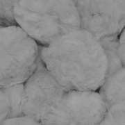 1 inch Grey Small Craft Pom Poms 100 Pieces - artcovecrafts.com