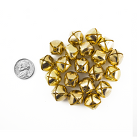 0.75 Inch 20mm Gold Craft Jingle Bells Charms 30 Pieces - artcovecrafts.com