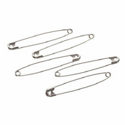 #7 Darice Silver Safety Pins 3 inch 60 Pieces 1942-33 - artcovecrafts.com